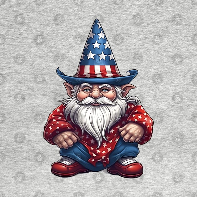 4th of July Gnome #1 by Chromatic Fusion Studio